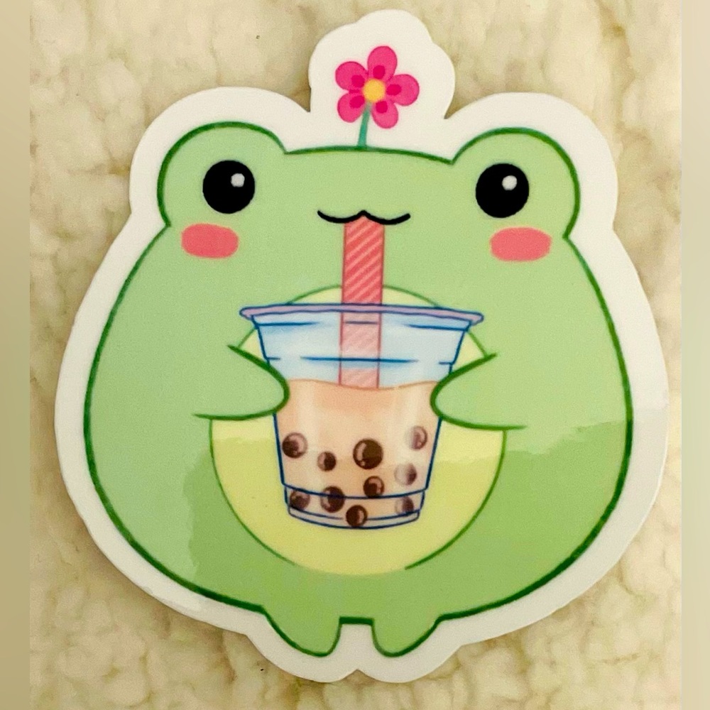 8 pack frog and turtle stickers